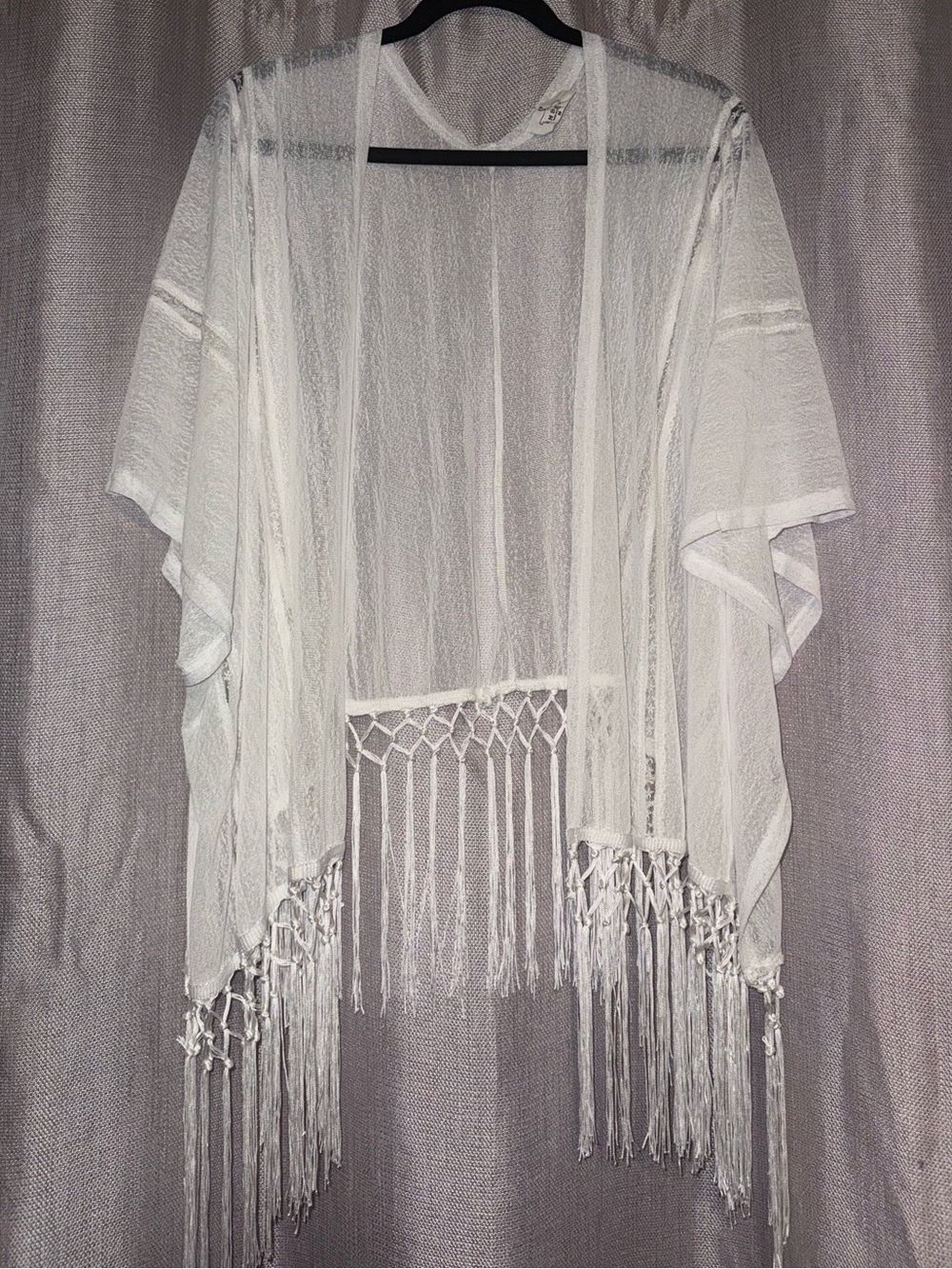 Ember Women's Sheer White Cover Up